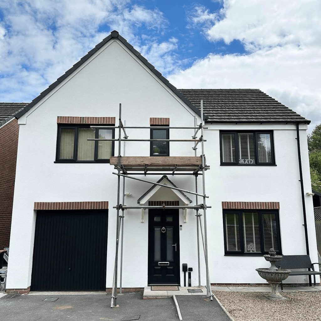 After photo of a full-house UPVC spraying project in Cardiff